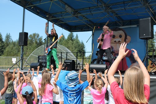 kids dancing along at a KidsFirst concert